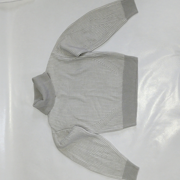 DKNY grey and white striped turtle neck XS - Picture 1 of 6